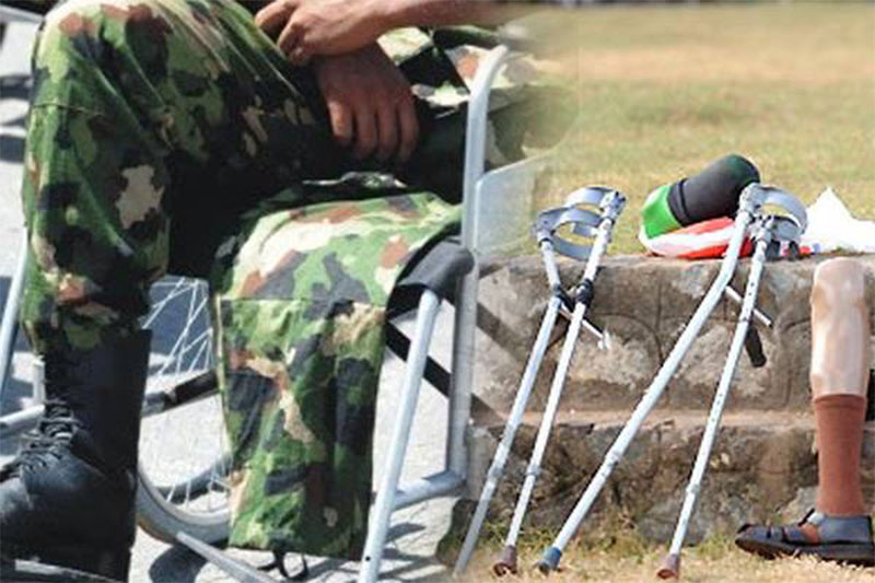 යුද්ධයේදී ආබාධිතවූ සෙබළුන්ට දිවි ඇති තෙක් වැටුප් : කැබ්නට අනුමැතිය හිමිවේ