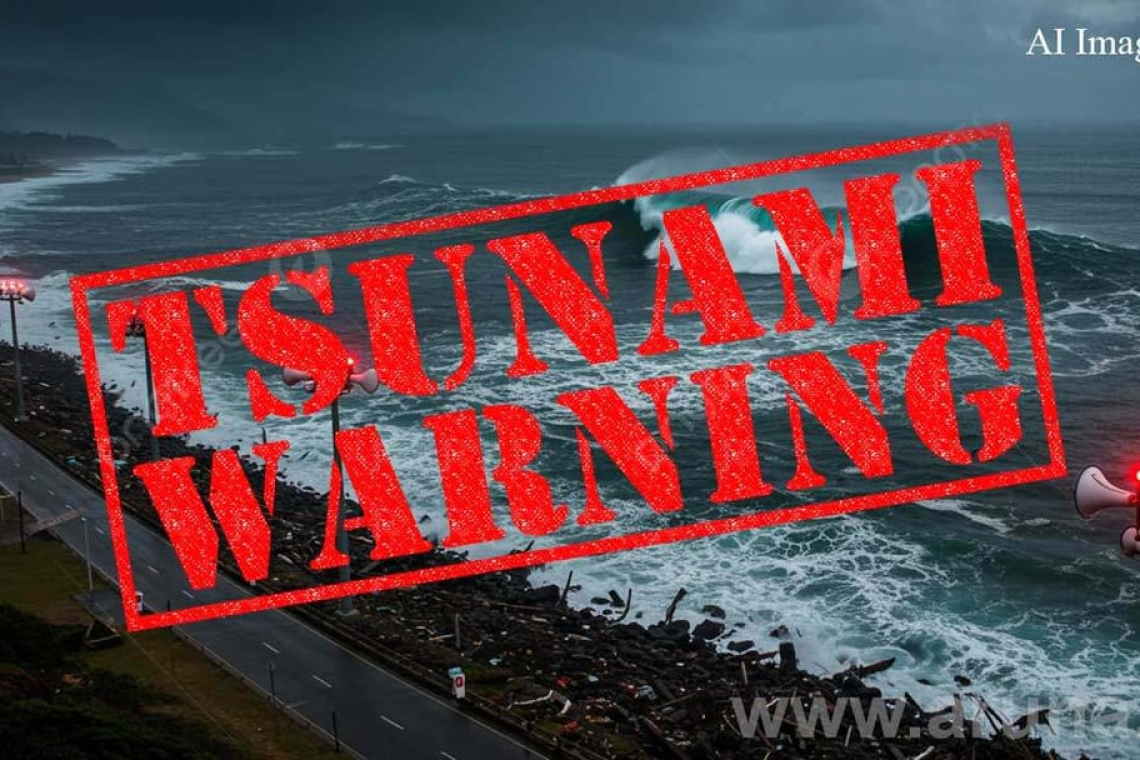 චිලී වෙරළ තීරයට සුනාමි අනතුරු ඇඟවීමක්