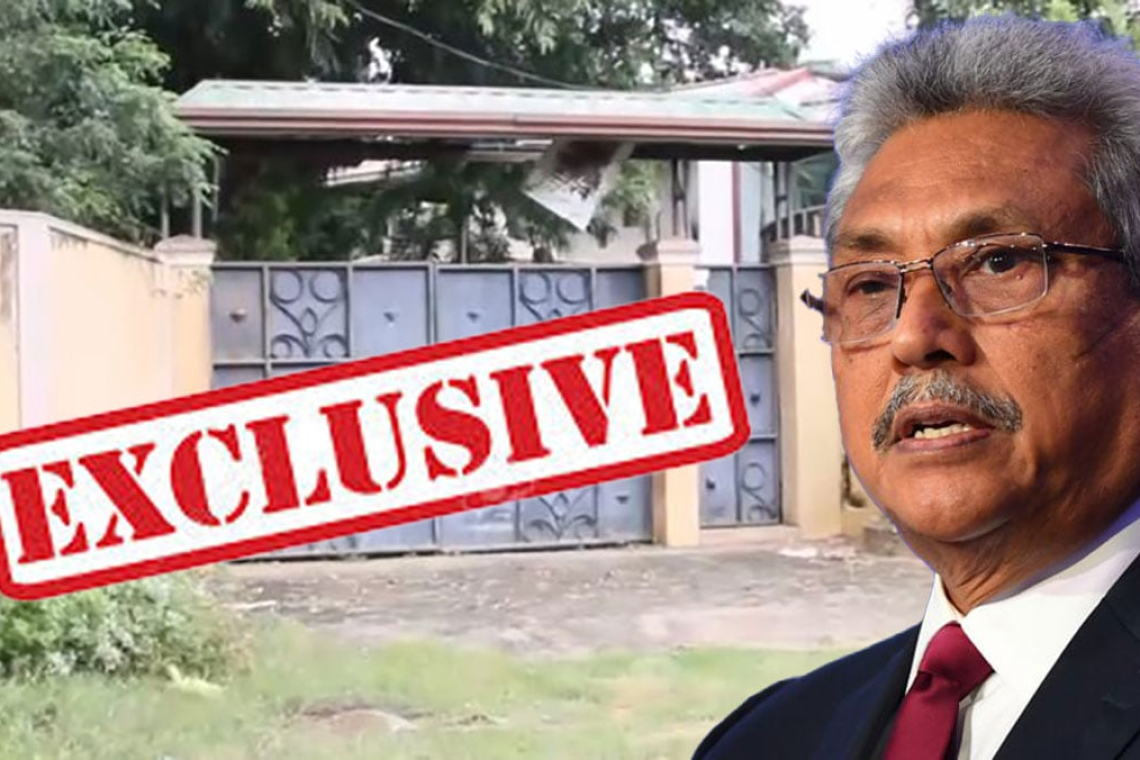 ගෝටාභයගේ කතරගම නිවස වාරිමාර්ග දෙපාර්තමේන්තුවට පවරා ගනී…