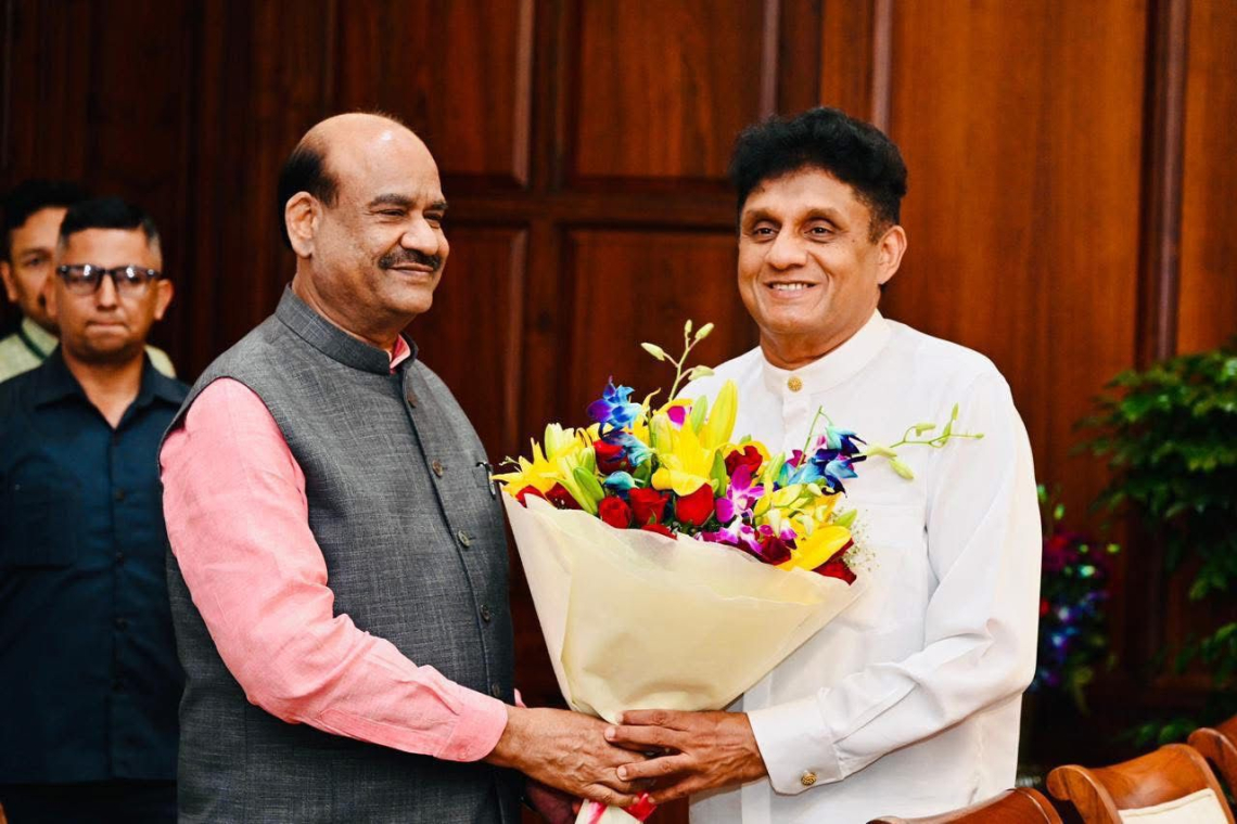 සජිත් ඉන්දීය ලෝක් සභා කථානායක ඕම් බිර්ලා හමුවෙයි