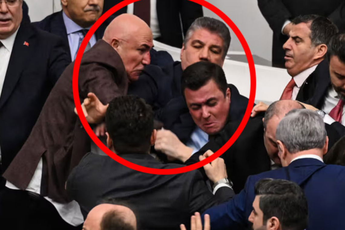 තුර්කියේ පාර්ලිමේන්තුව තුල ගුටිකෙළි 