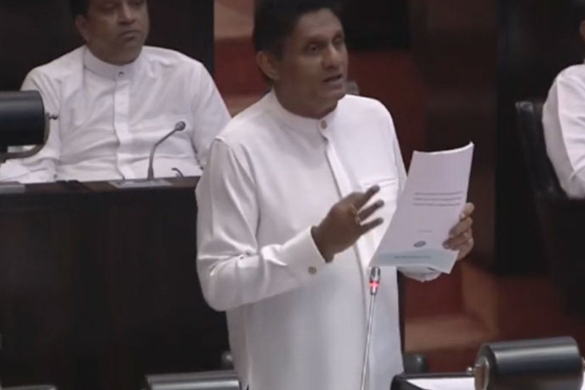 විදුලි කප්පාදුවක අවදානම ගැන සජිත්ගෙන් අනතුරු ඇඟවීමක්