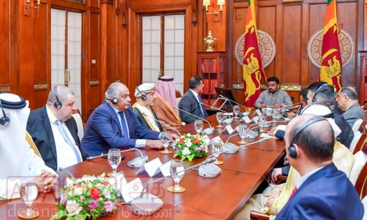 ශ්‍රී ලංකාවේ අරාබි තානාපතිවරුන්ගේ කවුන්සිලය සහ ජනපති අතර හමුවක්