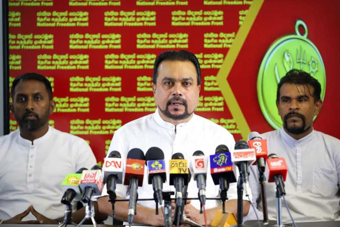 'මහජන මුදල් එක්ක 'බබා පාර්ට්'දාන්න එපා ! - මුදල් ලේකම් වහා ඉල්ලා අස්විය යුතුයි' - ජාතික නිදහස් පෙරමුණ