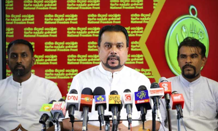 'මහජන මුදල් එක්ක 'බබා පාර්ට්'දාන්න එපා ! - මුදල් ලේකම් වහා ඉල්ලා අස්විය යුතුයි' - ජාතික නිදහස් පෙරමුණ